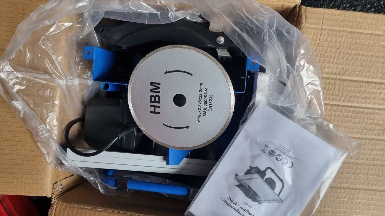 tegelzaagmachine, Ophalen, Nieuw, Bovenfrees, HBM Machines