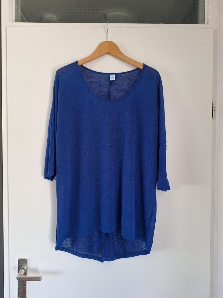 Mooie kobalt blauwe top/trui maat XXL €10,-, Kleding | Dames, Tops, Blauw, Maat 46/48 (XL) of groter, Ophalen of Verzenden, Zo goed als nieuw