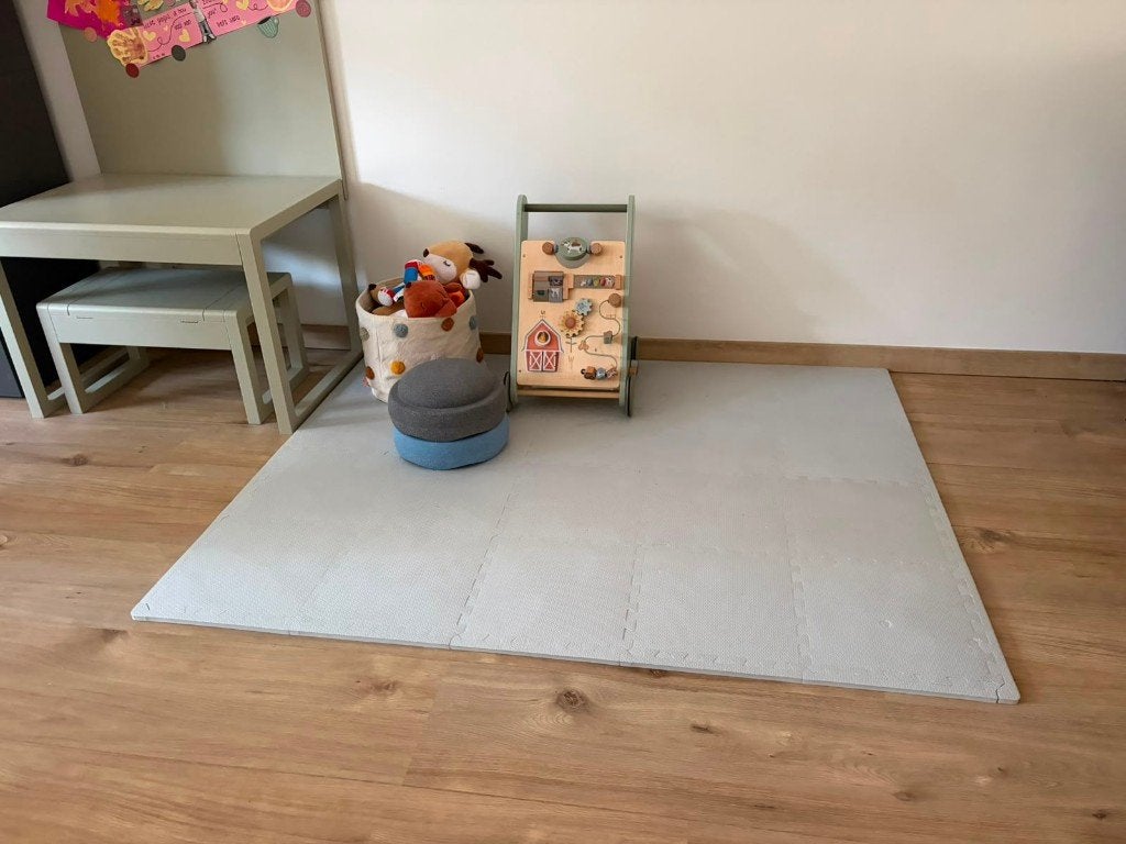 Grijze Foam Puzzelmat speelkleed speelmat, Kinderen en Baby's, Ophalen, Zo goed als nieuw