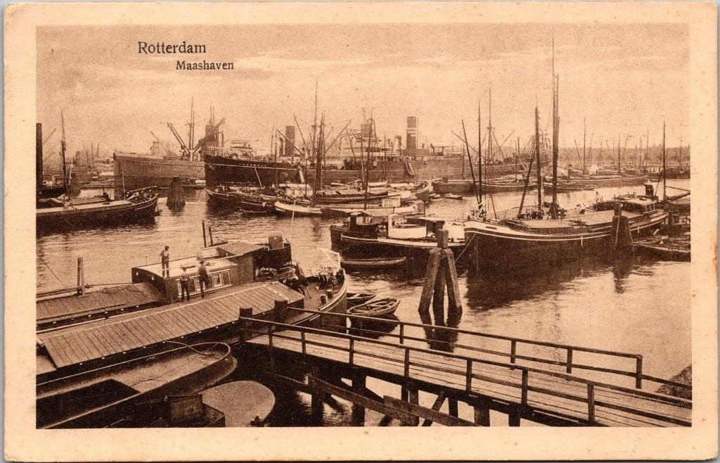 Rotterdam - 12 antieke ansichtkaarten Maashaven XI, Verzamelen, Verzenden, 1920 tot 1940, Gelopen, Zuid-Holland