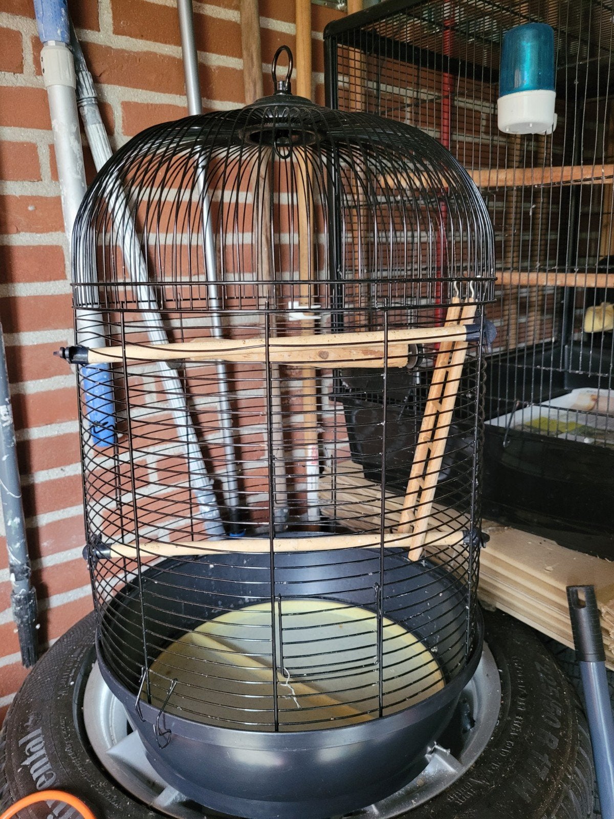 kooi voor vogels, Dieren en Toebehoren, Vogels | Hokken en Kooien, Ophalen, Gebruikt, Metaal, Vogelkooi