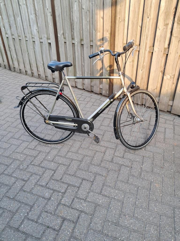 Locomotief fashion Herenfiets, Fietsen en Brommers, Gebruikt, Versnellingen, 57 tot 61 cm, Ophalen