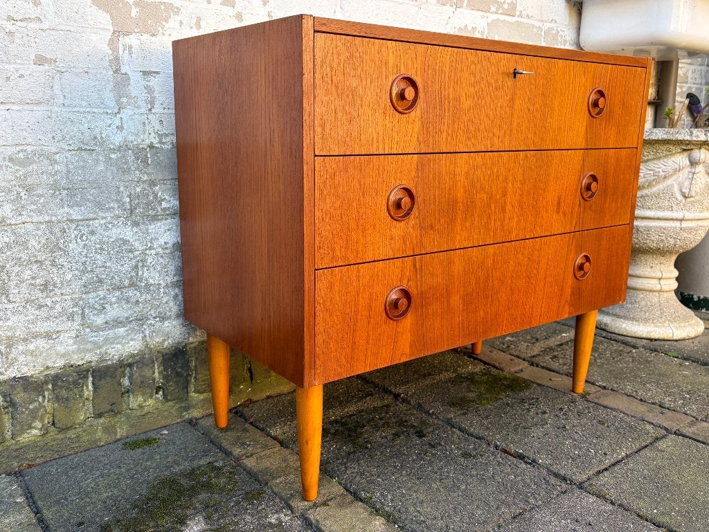 Zweeds SMI Ladekast / kastje retro vintage jaren 60s, Ophalen, Gebruikt, Deens design - Scandinavisch - Pastoe - webe. - Fristho
