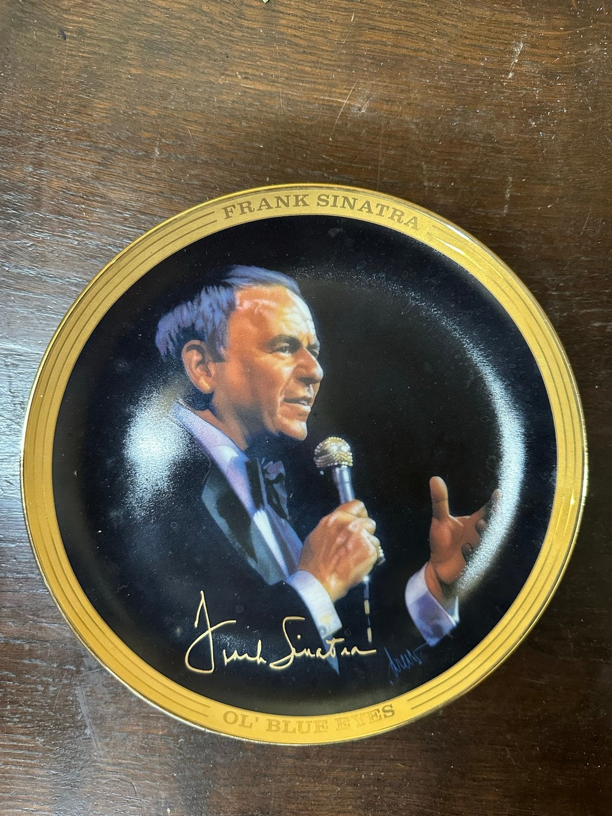 Frank Sinatra Limited Edition Collector's Plate met muziek, Verzamelen, Ophalen of Verzenden, Zo goed als nieuw, Gebruiksvoorwerp