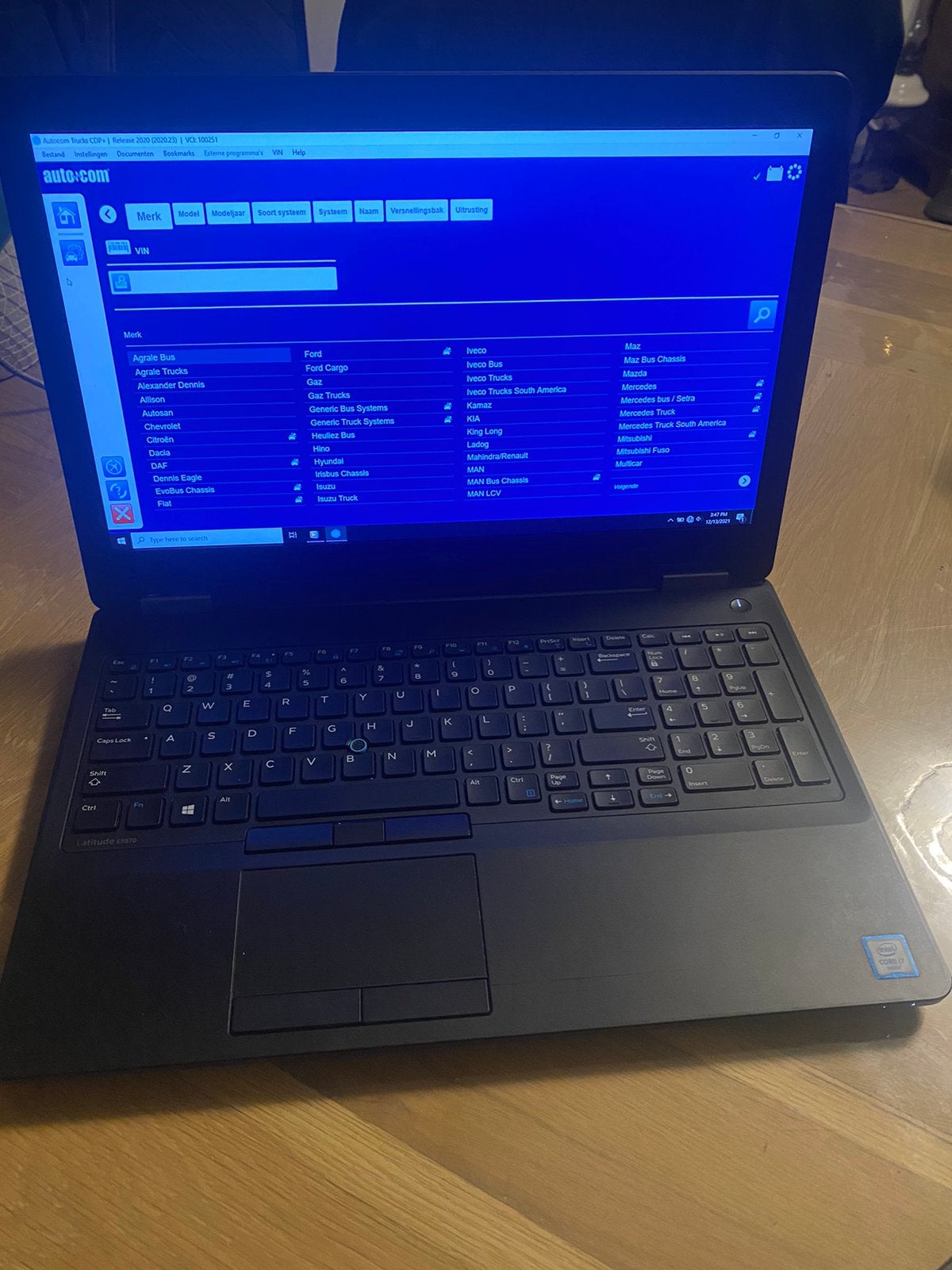 Snelle i7 core laptop obd dell diagnose wow wurth autocom 25, 14 inch, Ophalen of Verzenden, Zo goed als nieuw, SSD