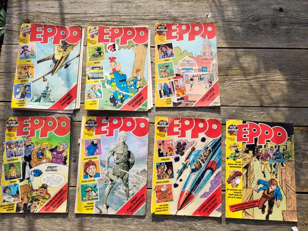 Eppo Weekblad 1976 - Deel 1, 2, 4, 9, 19, 25, 51, Meerdere stripboeken, Ophalen of Verzenden, Gelezen