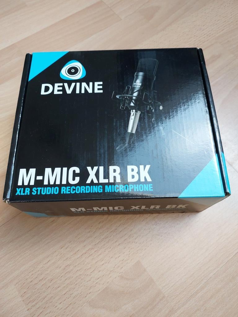 Devine M-MIC XLR BK Studio Opnamemicrofoon, Ophalen of Verzenden, Nieuw, Studiomicrofoon