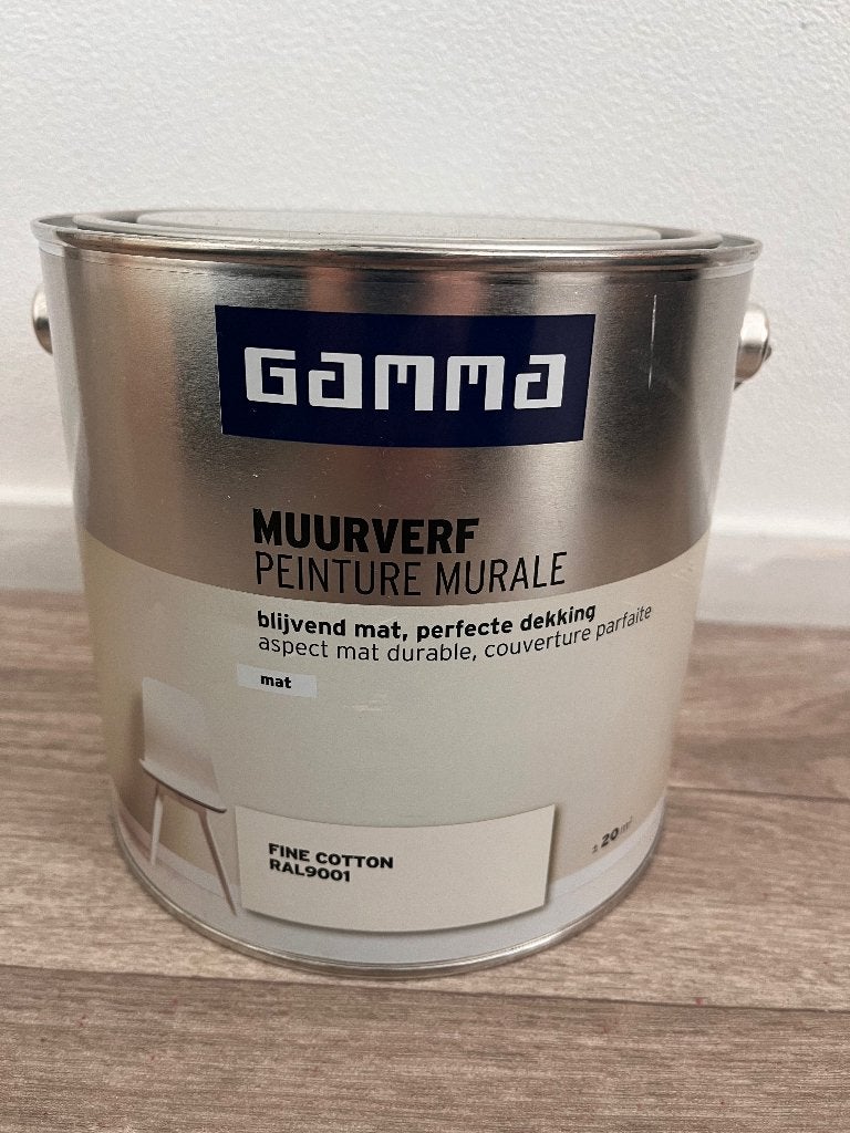 Gamma verf 2.5L Fine Cotton NIEUW, Ophalen, Nieuw