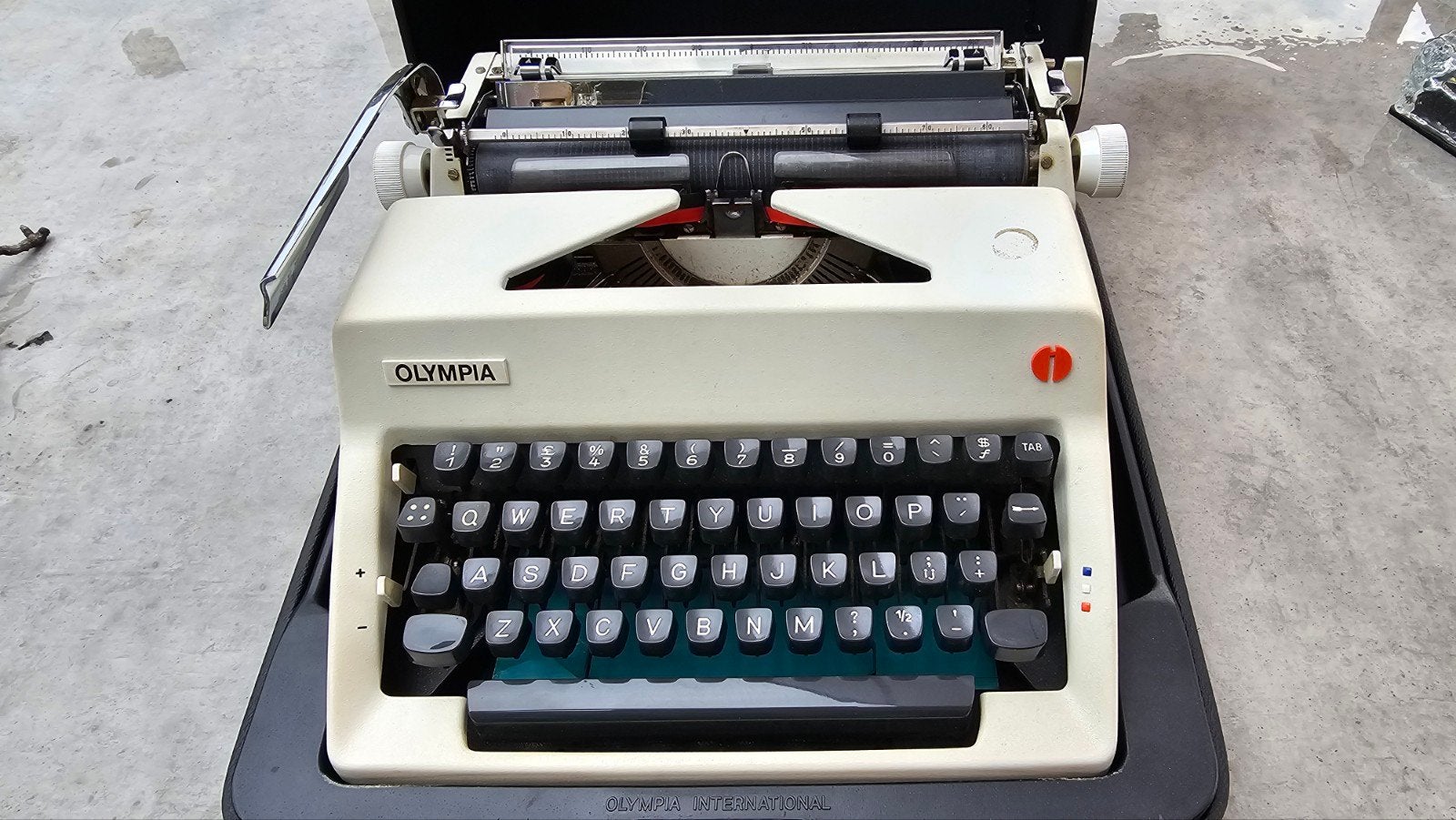 typmachine, olympia, Ophalen