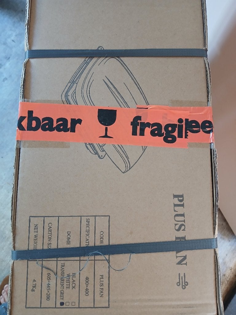 PlusFan dakluik dakventilator transparant 40x40, Ophalen of Verzenden, Nieuw