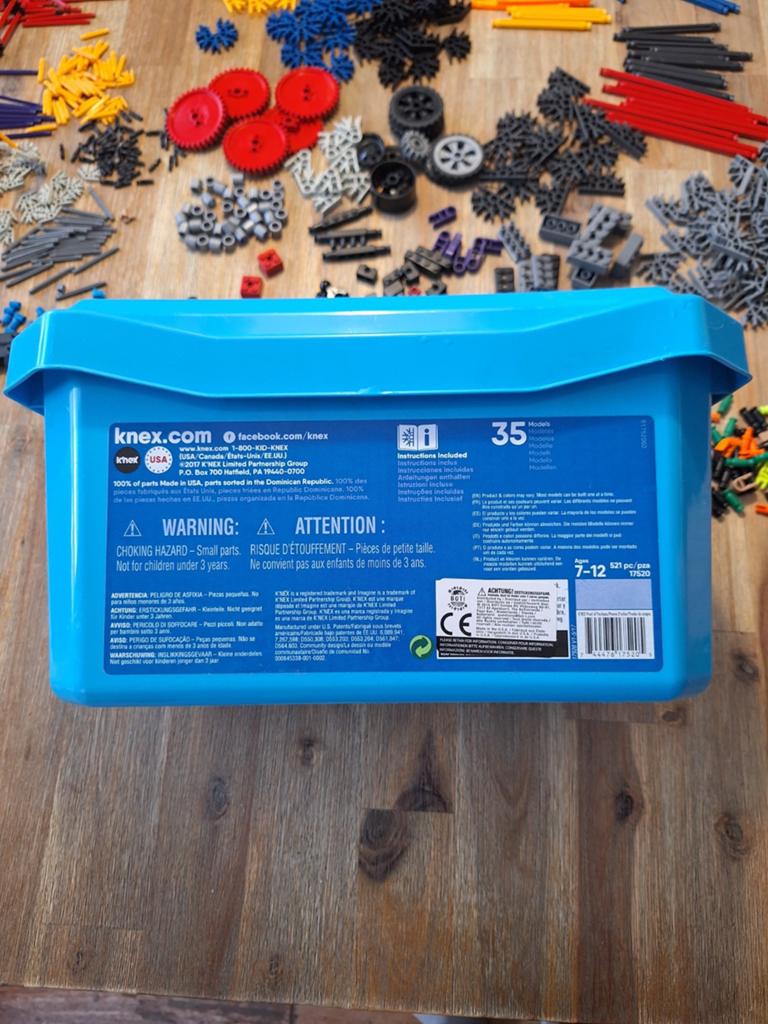 K'nex speelgoed 521pc + uitbreiding mini k'nex, Ophalen, Zo goed als nieuw, K'nex