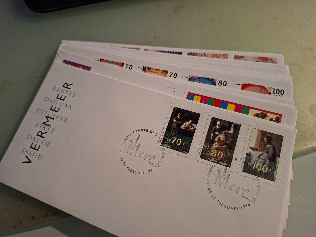 FDC's Nederland: uit 1996 t/m 1998 voor 8%, Verzenden, Buitenland