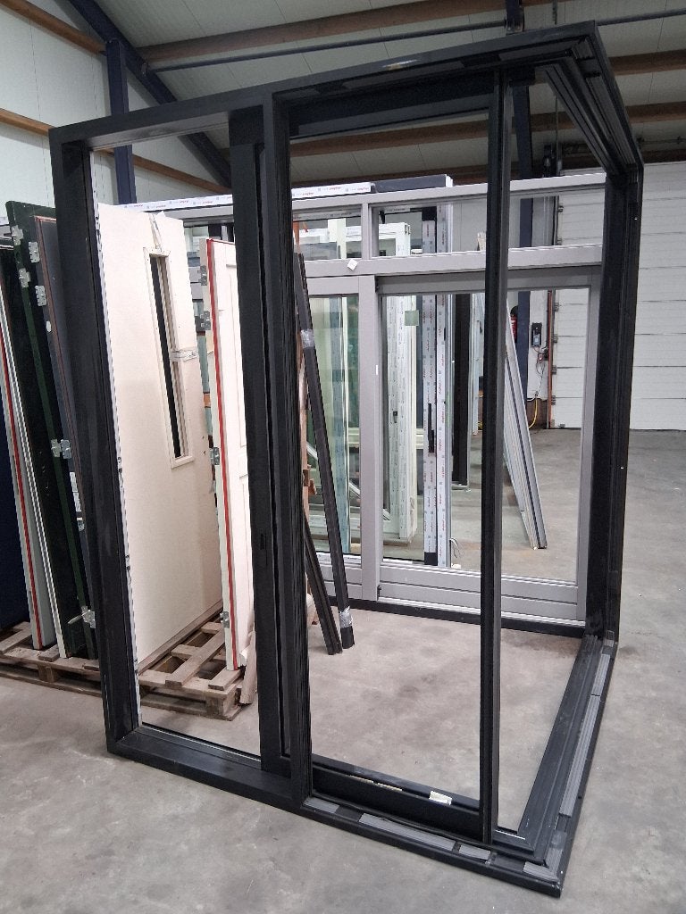 Nieuw Schuifpui hoekschuifpui  bezorgen factuur mogelijk, Aluminium, Ophalen of Verzenden, Zo goed als nieuw, 150 tot 225 cm