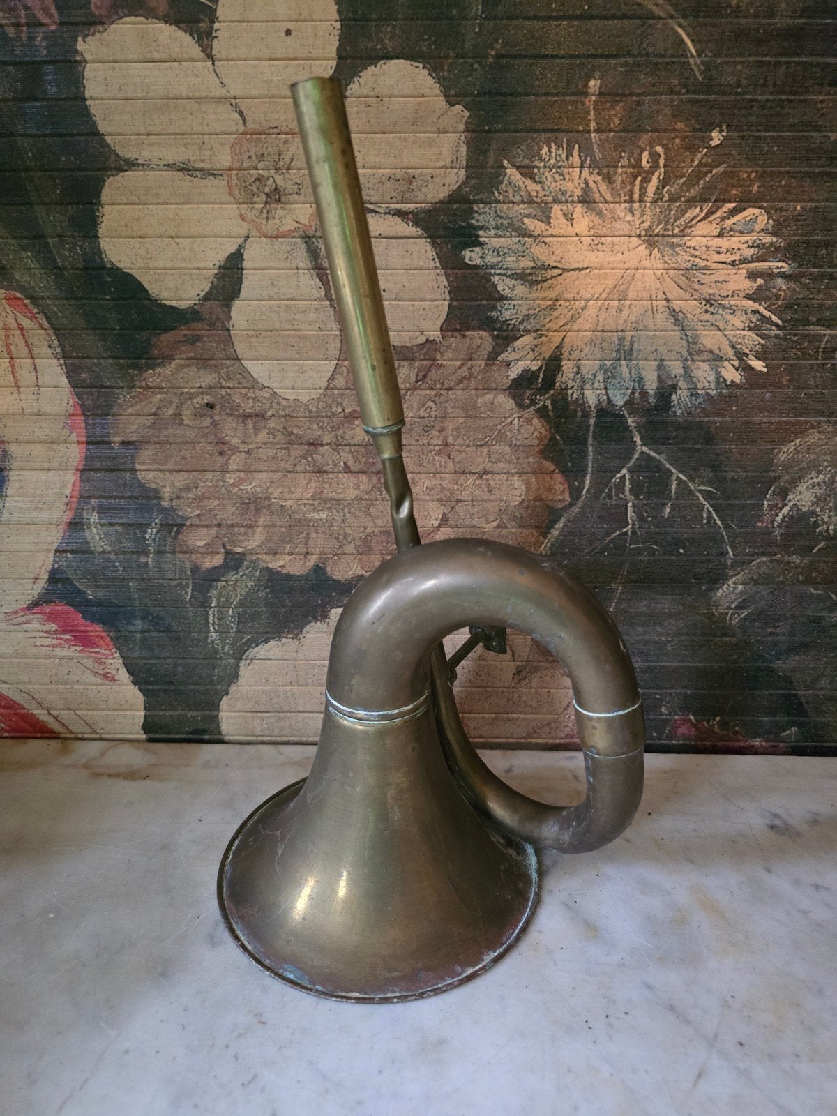 Oude koperen hoorn nr7, Antiek en Kunst, Ophalen of Verzenden