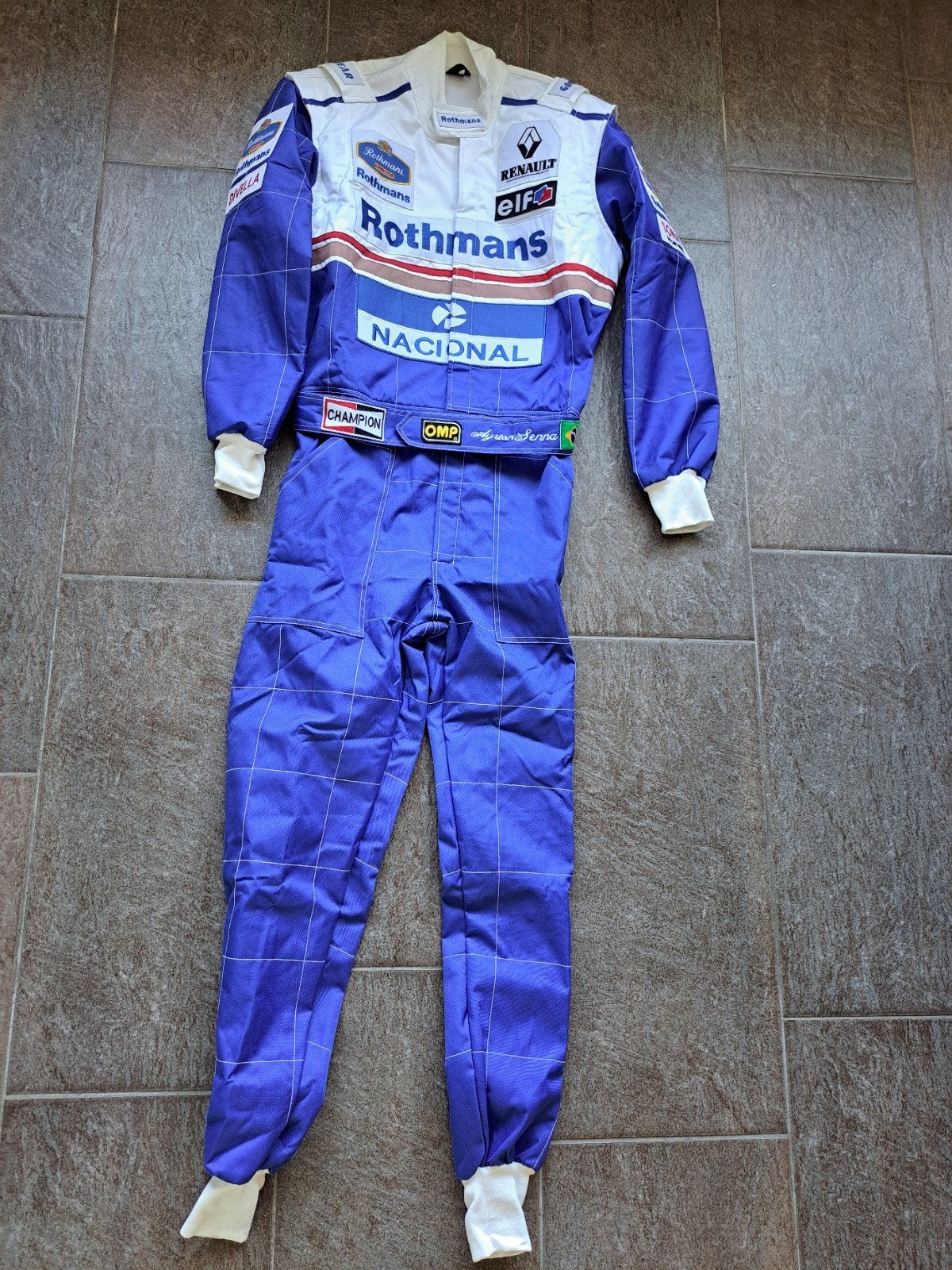 Ayrton Senna Williams F1 1994 Race Overall - Maat 48, Overige typen, Ophalen of Verzenden, Zo goed als nieuw, Williams F1