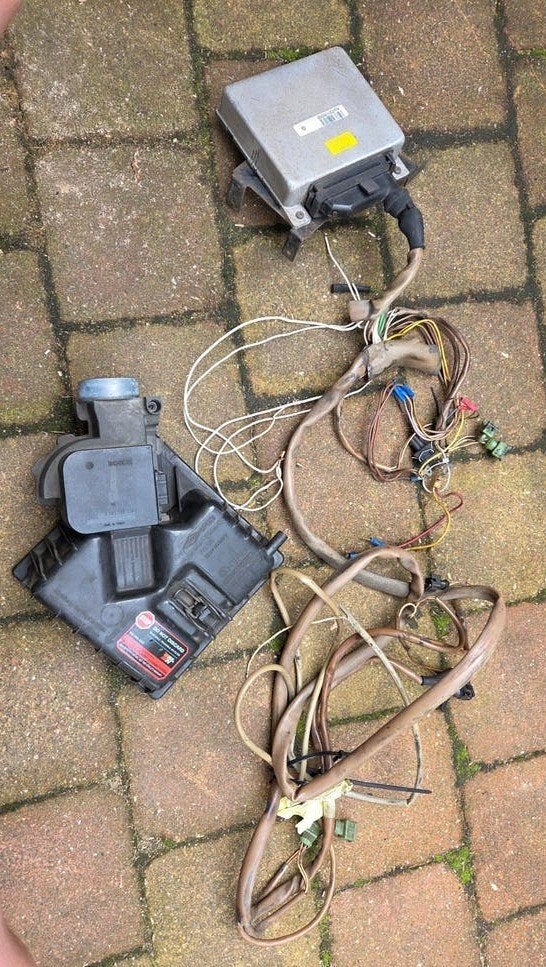 vw Volkswagen WBX injectie motor kabelboom met ECU en MAF, Ophalen of Verzenden, Gebruikt, Volkswagen