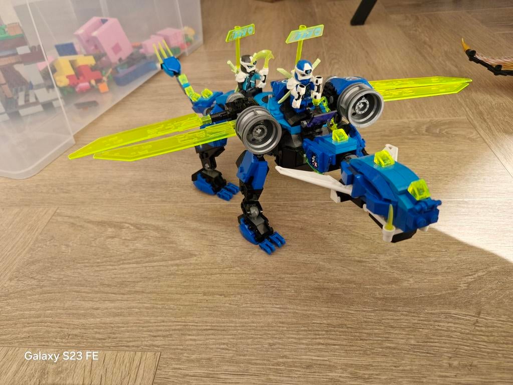 LEGO Ninjago 71711 Jay's Cyber Draak, Kinderen en Baby's, Speelgoed | Poppen, Zo goed als nieuw, Overige typen, Ophalen of Verzenden