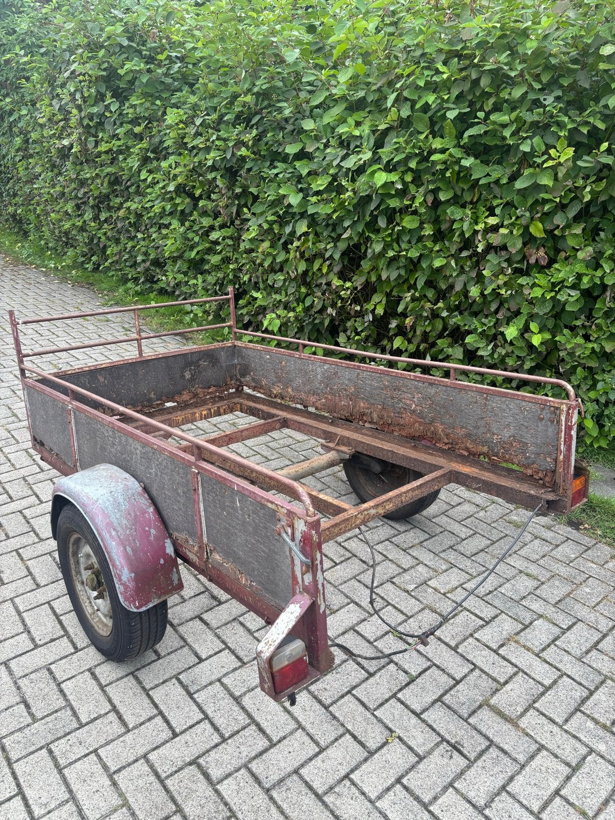 Enkelasser aanhanger - Opknapper, Auto diversen, Aanhangers en Bagagewagens, Ophalen, Gebruikt