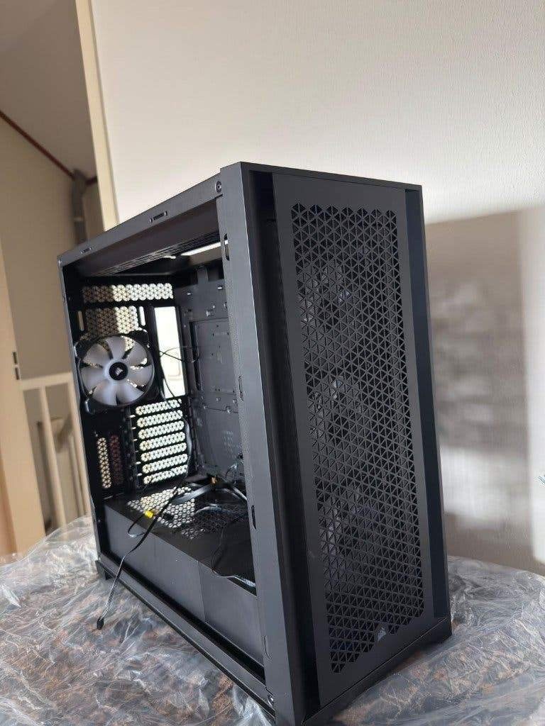 CORSAIR 5000D Airflow + 6 Corsair ELITE RGB fans — compleet, Ophalen of Verzenden, Zo goed als nieuw