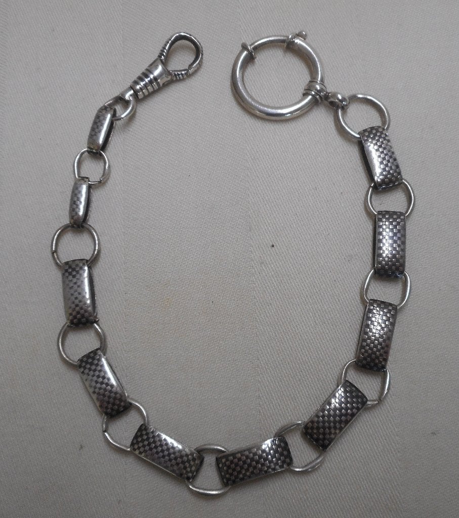 Zilveren antieke horloge ketting nr.1439, Verzenden, Zilver, Overige merken