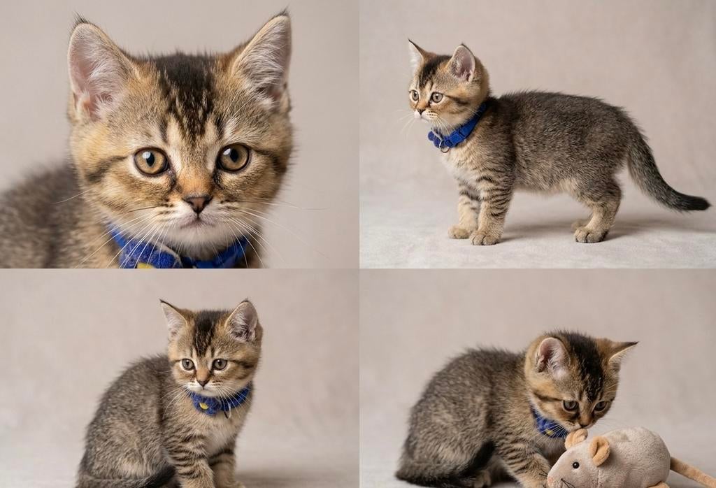 Britse Korthaar kitten (kater) – Golden Shaded, Kater, Ontwormd, 0 tot 2 jaar
