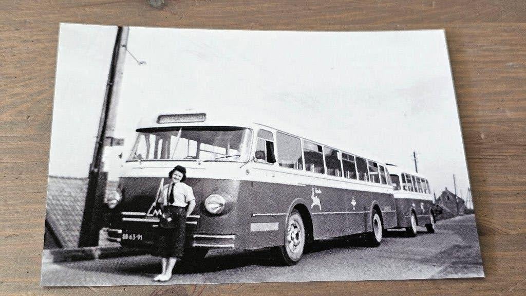 Foto BUS RTM Rotterdam 46 met aanhanger, Verzamelen, Verzenden, Gebruikt, Bus of Metro, Overige typen