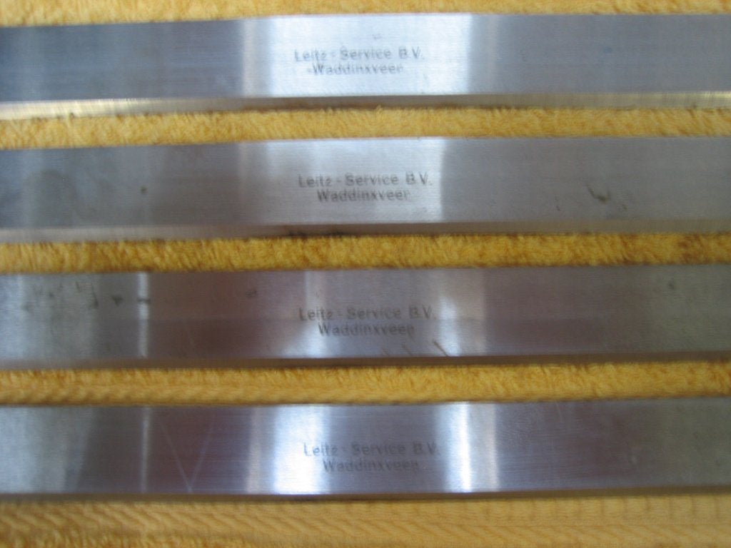 Leitz schaafmessen 502x27x3 mm 4 stuks, Ophalen, Gebruikt