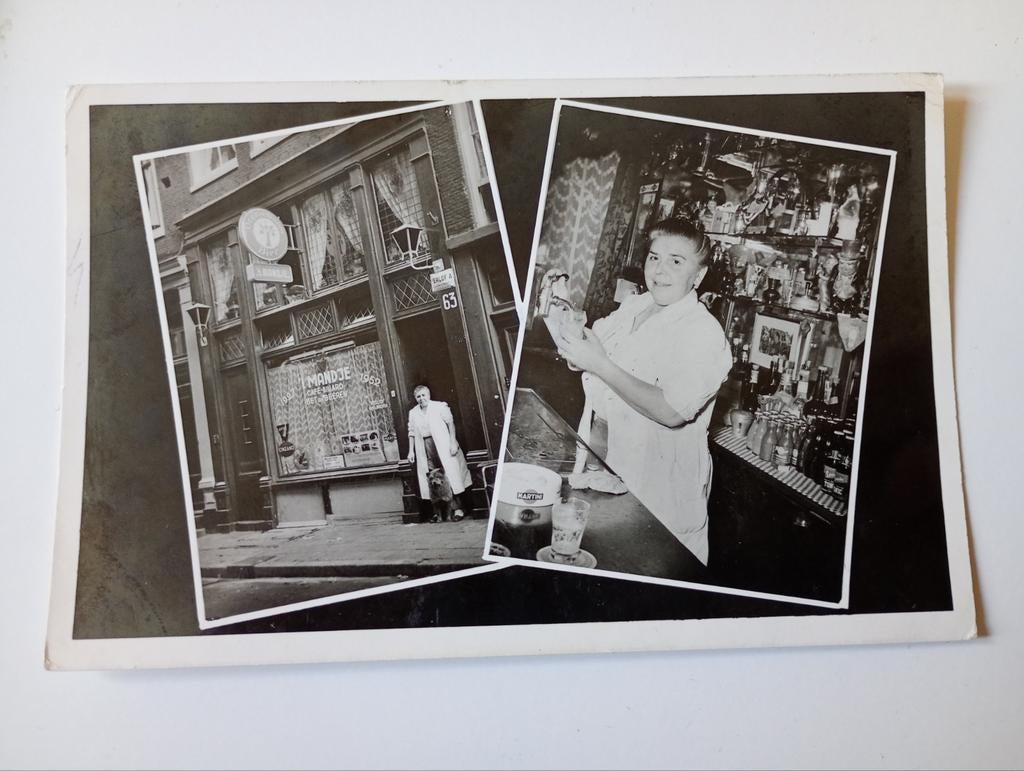 Amsterdam Zeedijk Café 't Mandje Bet van Beeren, Verzamelen, Ansichtkaarten | Nederland, Ophalen of Verzenden, 1940 tot 1960, Ongelopen