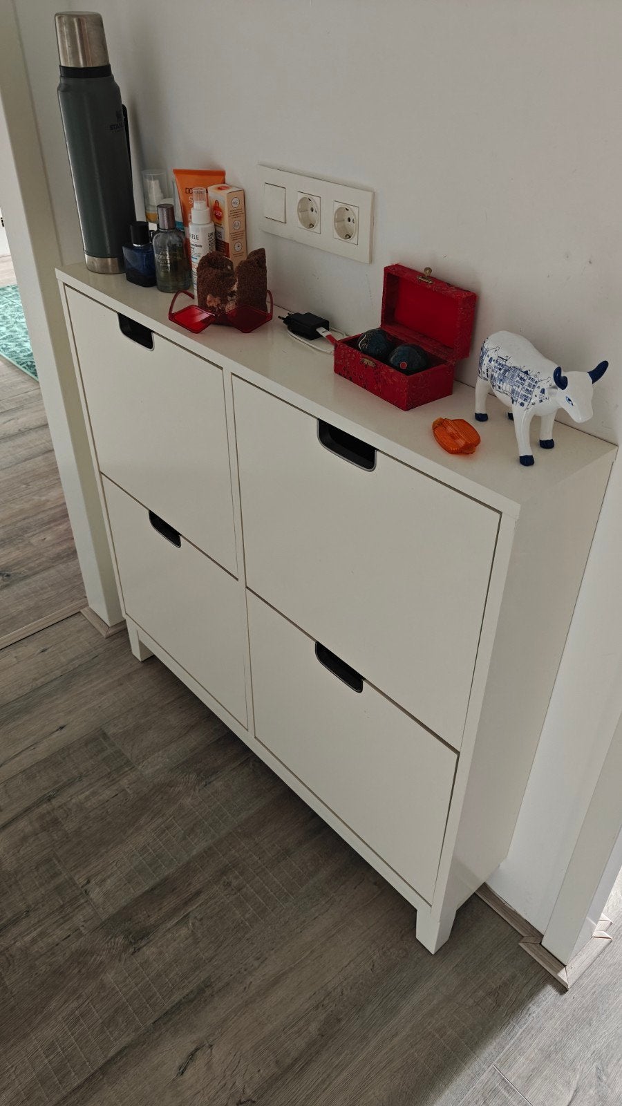 IKEA STÄLL white 4-compartment shoe cabinet
White 4-compartm, Ophalen, Gebruikt, Modern