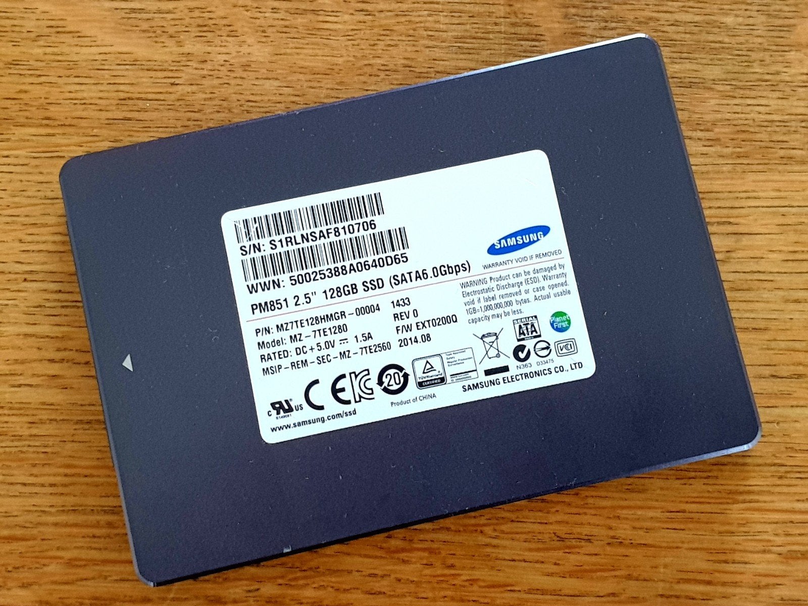 SSD HARDDISK SAMSUNG 128 GB SATA, Ophalen, Laptop