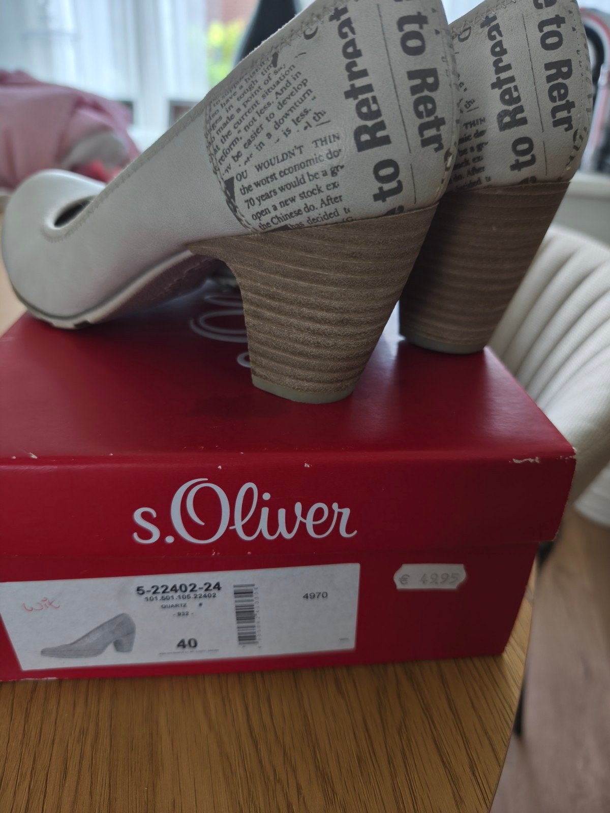 Nieuwe S,Oliver apparte pumps., Ophalen of Verzenden, Nieuw, Beige
