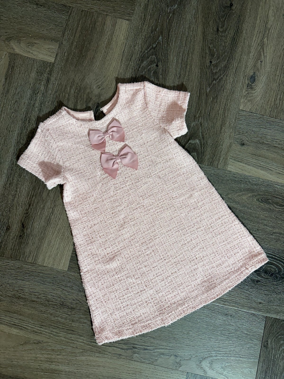 Zara roze jurk met strikjes - maat 98 (3 jaar), Ophalen of Verzenden, Gebruikt, Meisje, Jurk of Rok