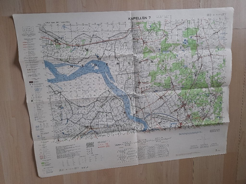TOPOGRAFISCHE KAART KAPELLEN 7 2E EDITIE SERIE M 735 TYPE R, Ophalen of Verzenden, Gelezen, Overige onderwerpen