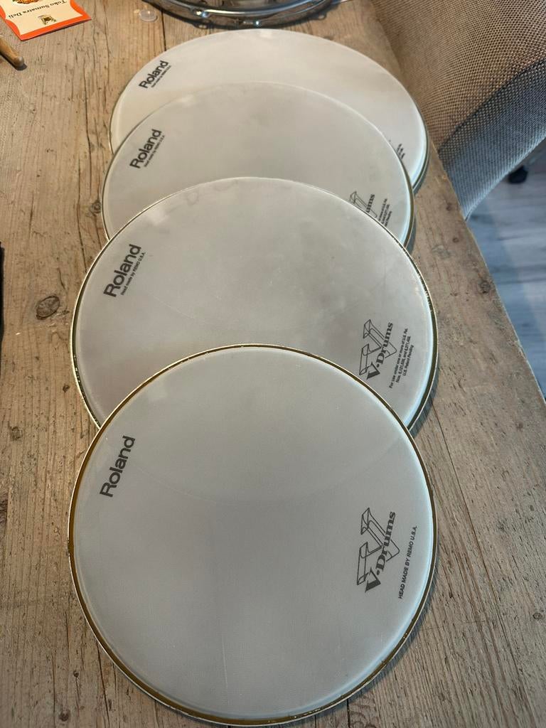 Roland mesheads 10-12-12-14 inch, Muziek en Instrumenten, Ophalen of Verzenden, Gebruikt, Drums of Percussie