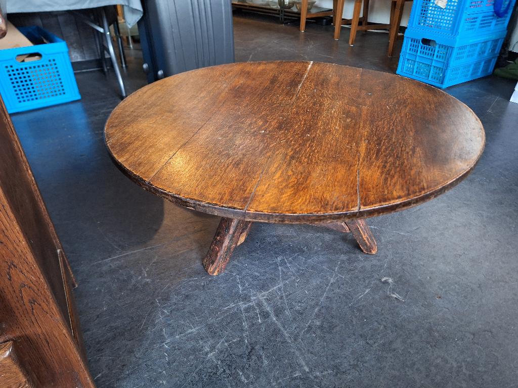 Leuke antieke salontafel in goede staat, Huis en Inrichting, Tafels | Salontafels, Ophalen, Gebruikt, 50 tot 100 cm, 50 tot 100 cm
