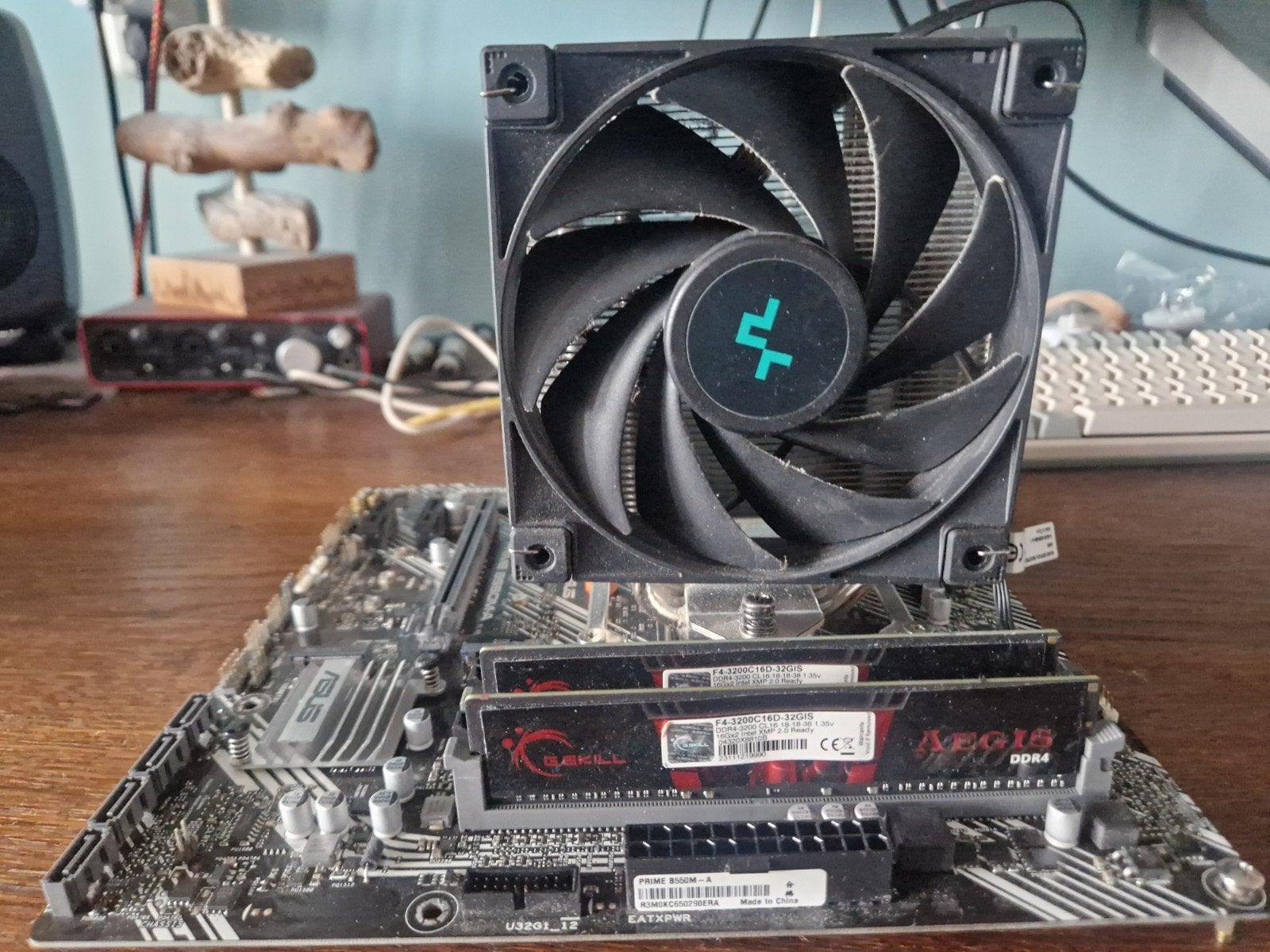 Compleet set Moederbord met Ryzen, 32gb Ram en koeler, Ophalen, DDR4