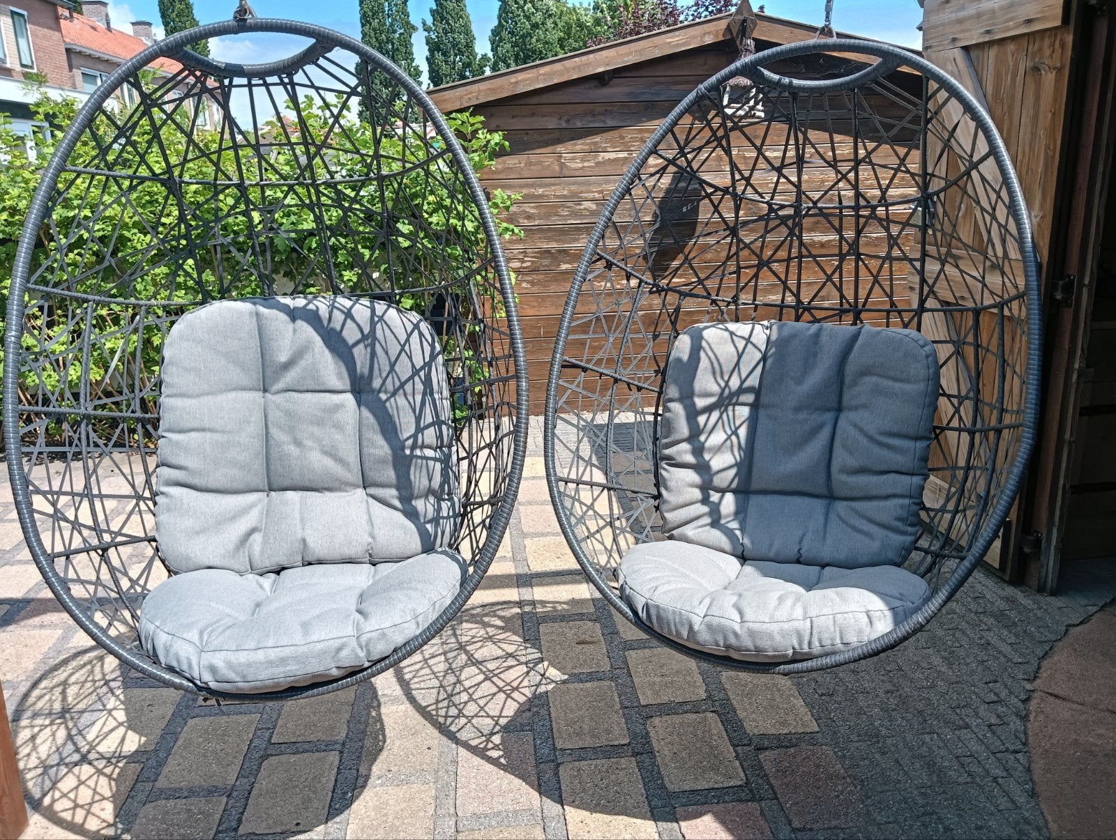 2x schommel ei, Tuin en Terras, Ophalen