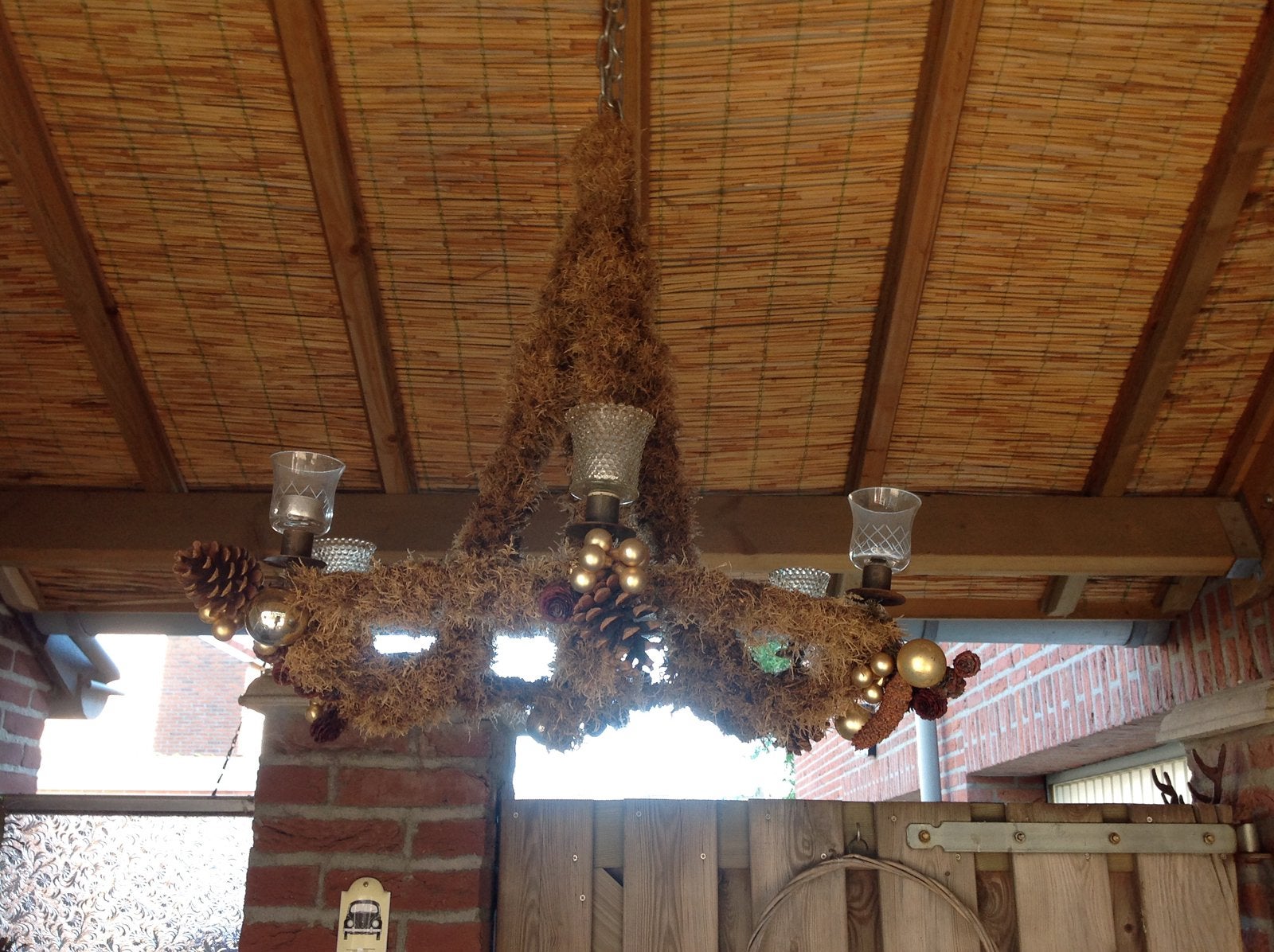 Lamp met theelichtjes, Ophalen of Verzenden, Zo goed als nieuw, Netvoeding, Minder dan 50 watt