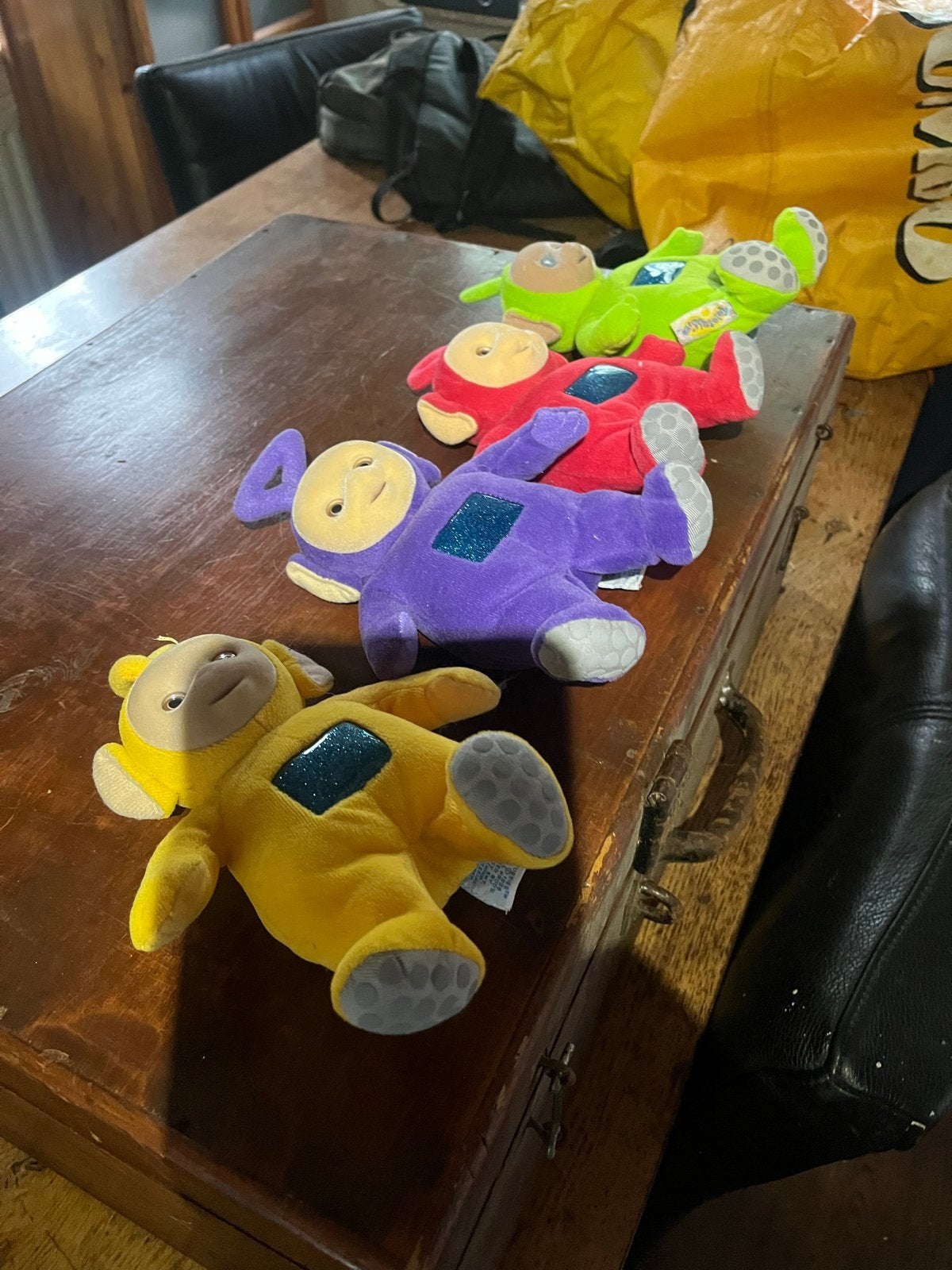 Teletubbies knuffels - set van 4, Gebruikt, Overige merken, Overige karakters, Overige typen