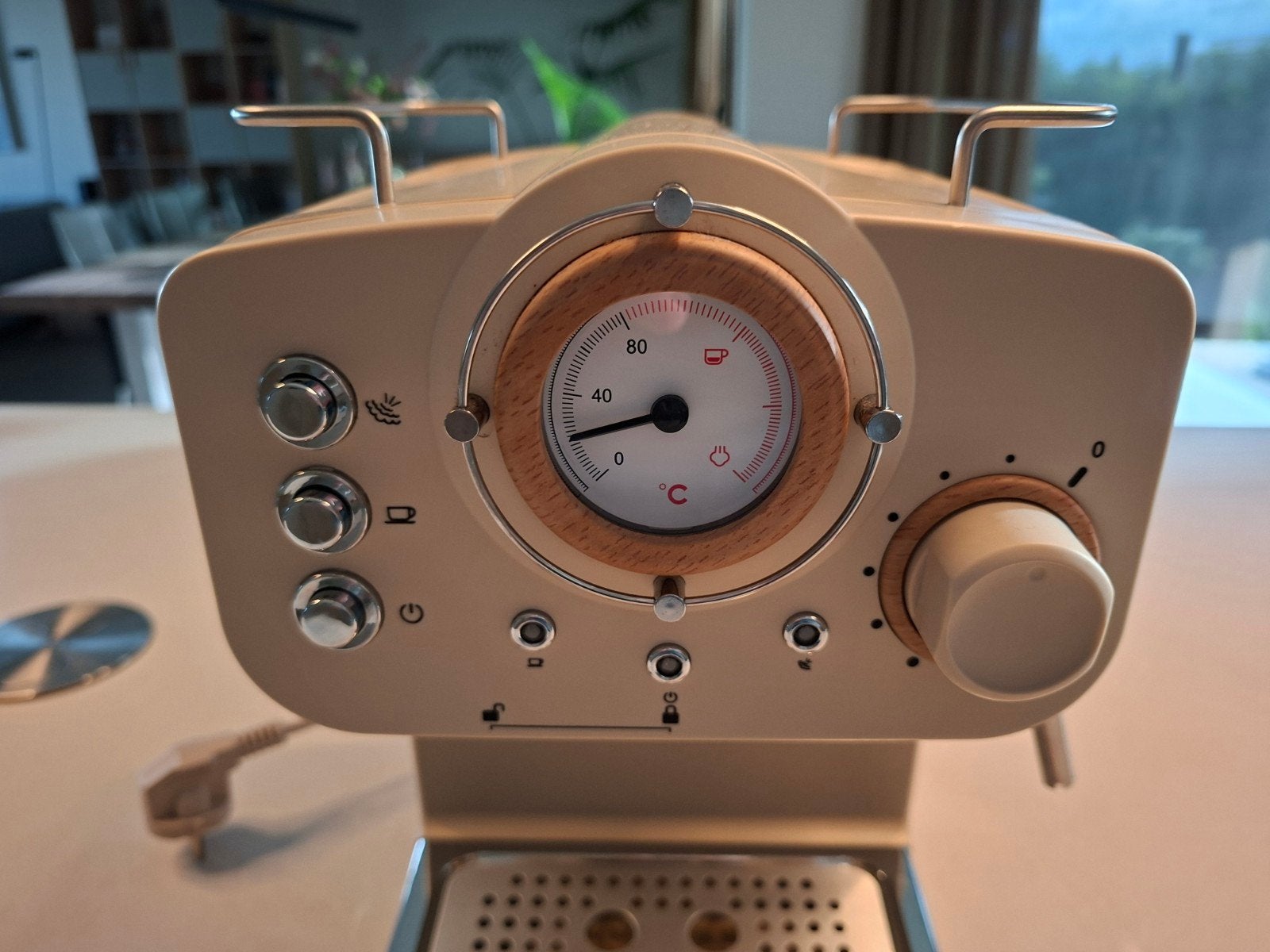 CREATE Espressoapparaat met manometer - Crème, Witgoed en Apparatuur, Koffiezetapparaten, Espresso apparaat, Gemalen koffie, Zo goed als nieuw