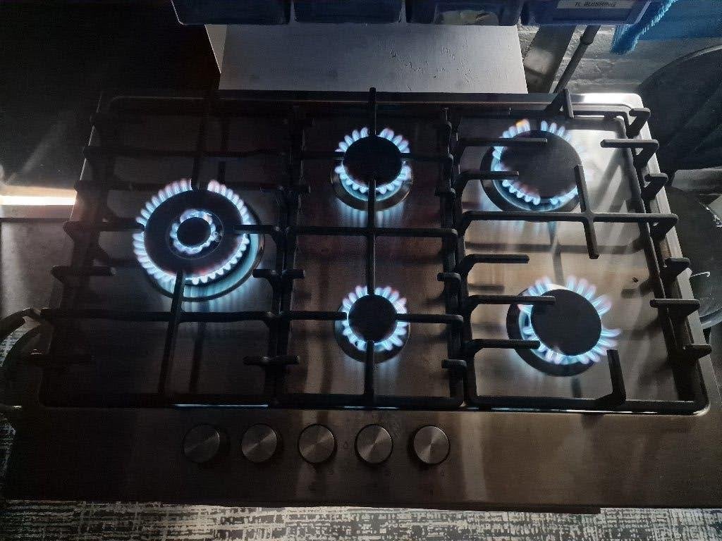 TE koop kookplaat met wokbrander op butaan propaan lpg, Verzenden, Zo goed als nieuw, Inbouw, Gas