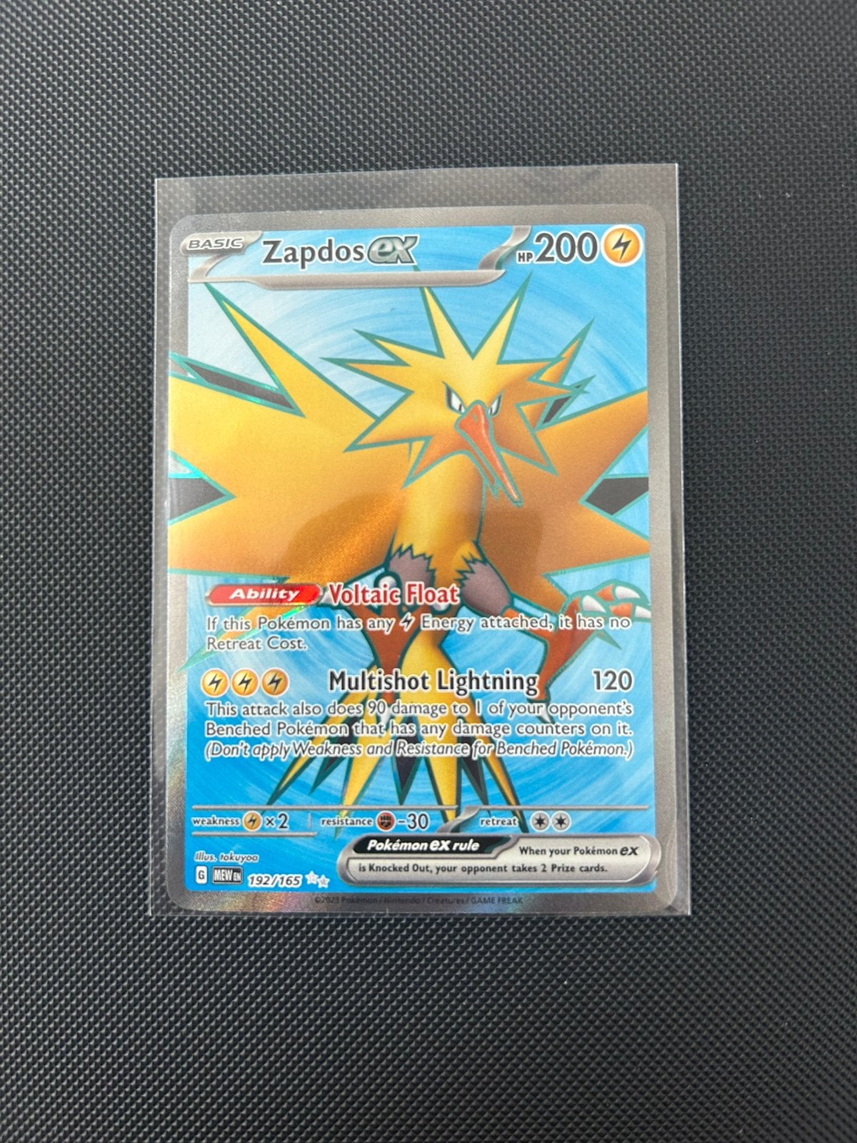 Zapdos ex 192/165, Ophalen of Verzenden, Nieuw, Losse kaart, Foil