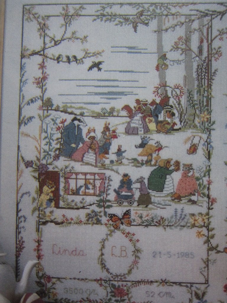 borduuren patroonen soort Beatrix Potter dieren in het bos, Ophalen of Verzenden, Zo goed als nieuw, Handborduren, Patroon
