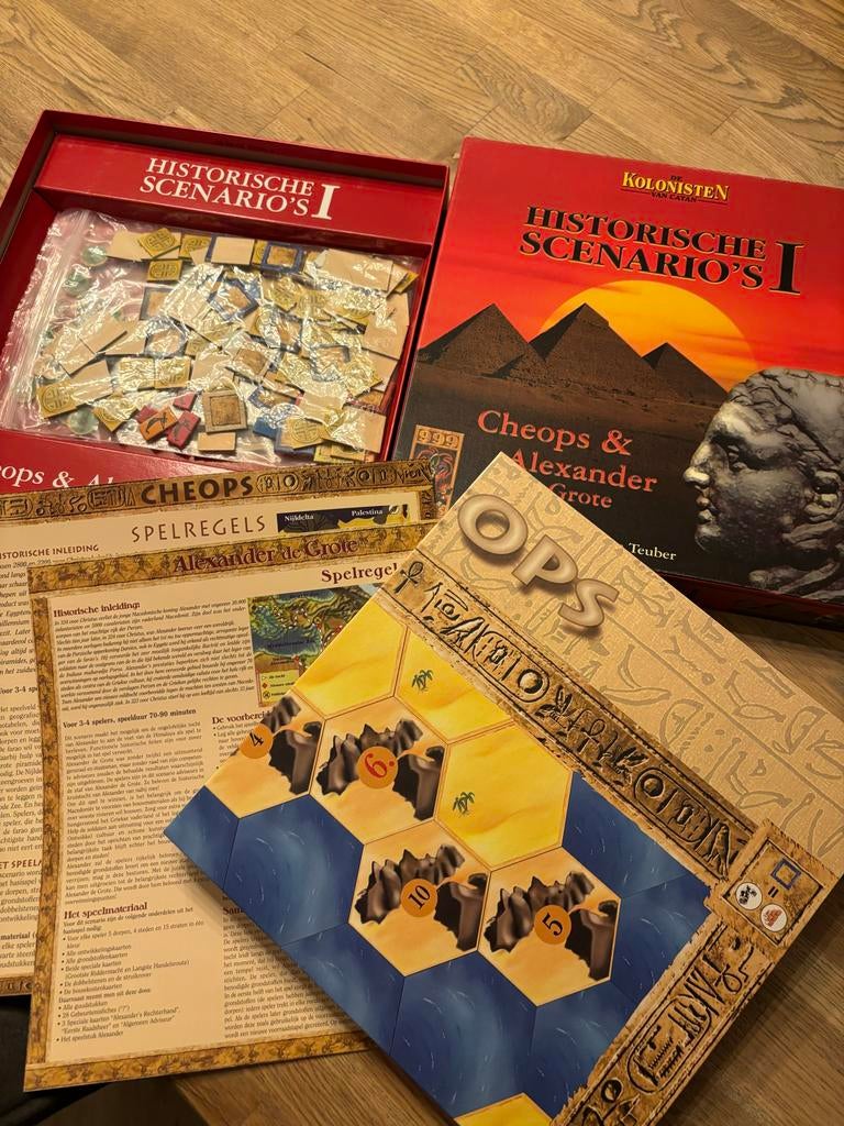 Kolonisten van Catan: Historische Scenario's I Cheops & Ale, Hobby en Vrije tijd, Gezelschapsspellen | Bordspellen, Drie of vier spelers