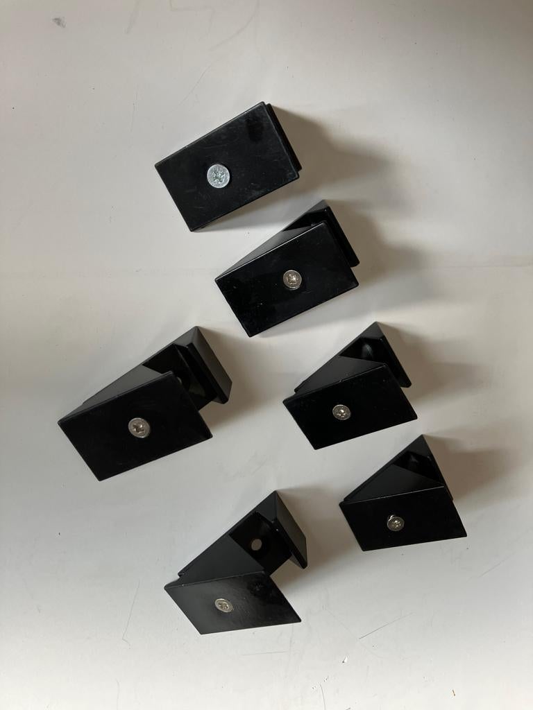Plankdragers zwart, Huis en Inrichting, Woonaccessoires | Wandplanken en Boekenplanken, Ophalen of Verzenden, Gebruikt