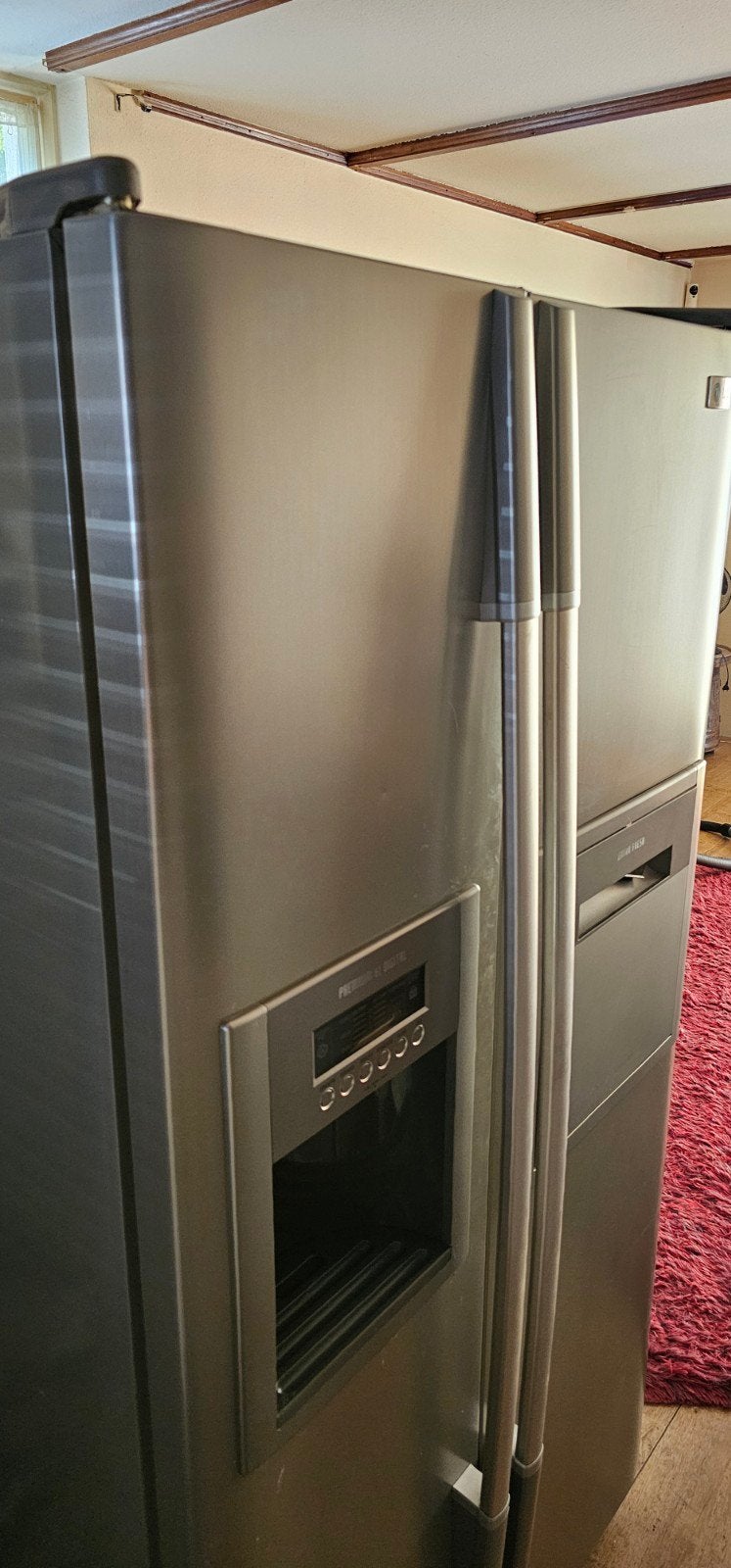 Amerikaanse Koelkast met IJsblokjesmachine en Waterdispenser, Witgoed en Apparatuur, Ophalen, Gebruikt, 200 liter of meer, 60 cm of meer