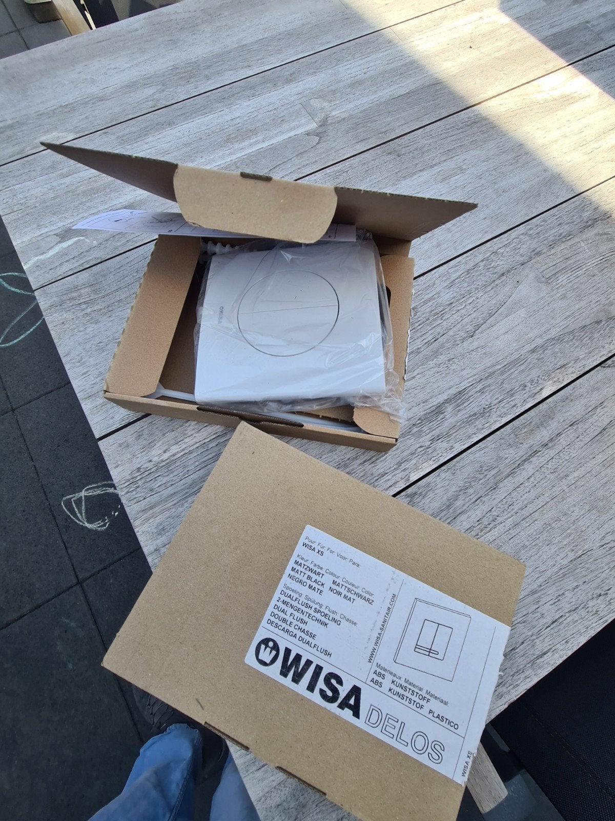 Wisa XS Argos DF bedieningspaneel - wit twee stuks, Ophalen, Nieuw, Toilet