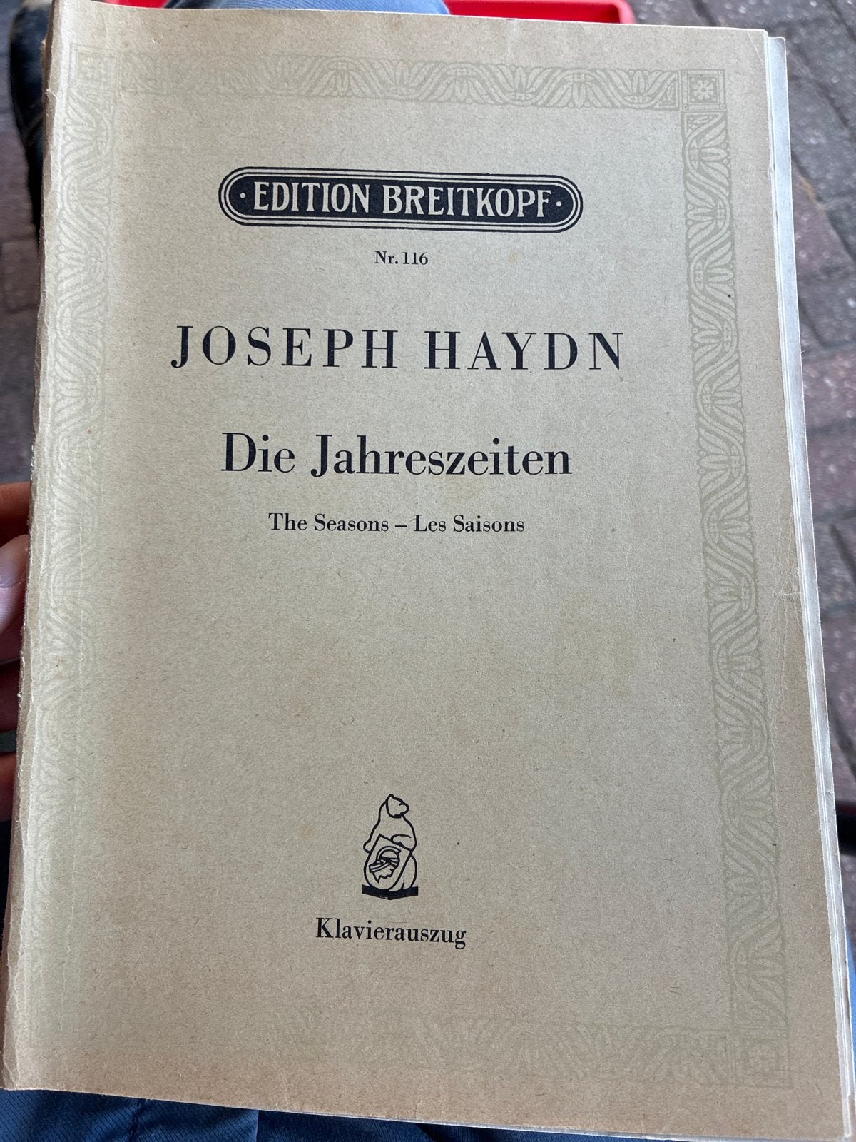 Haydn: Die Jahreszeiten (The Seasons) - Klavierauszug, Gebruikt, Klassiek, Ophalen of Verzenden, Artiest of Componist