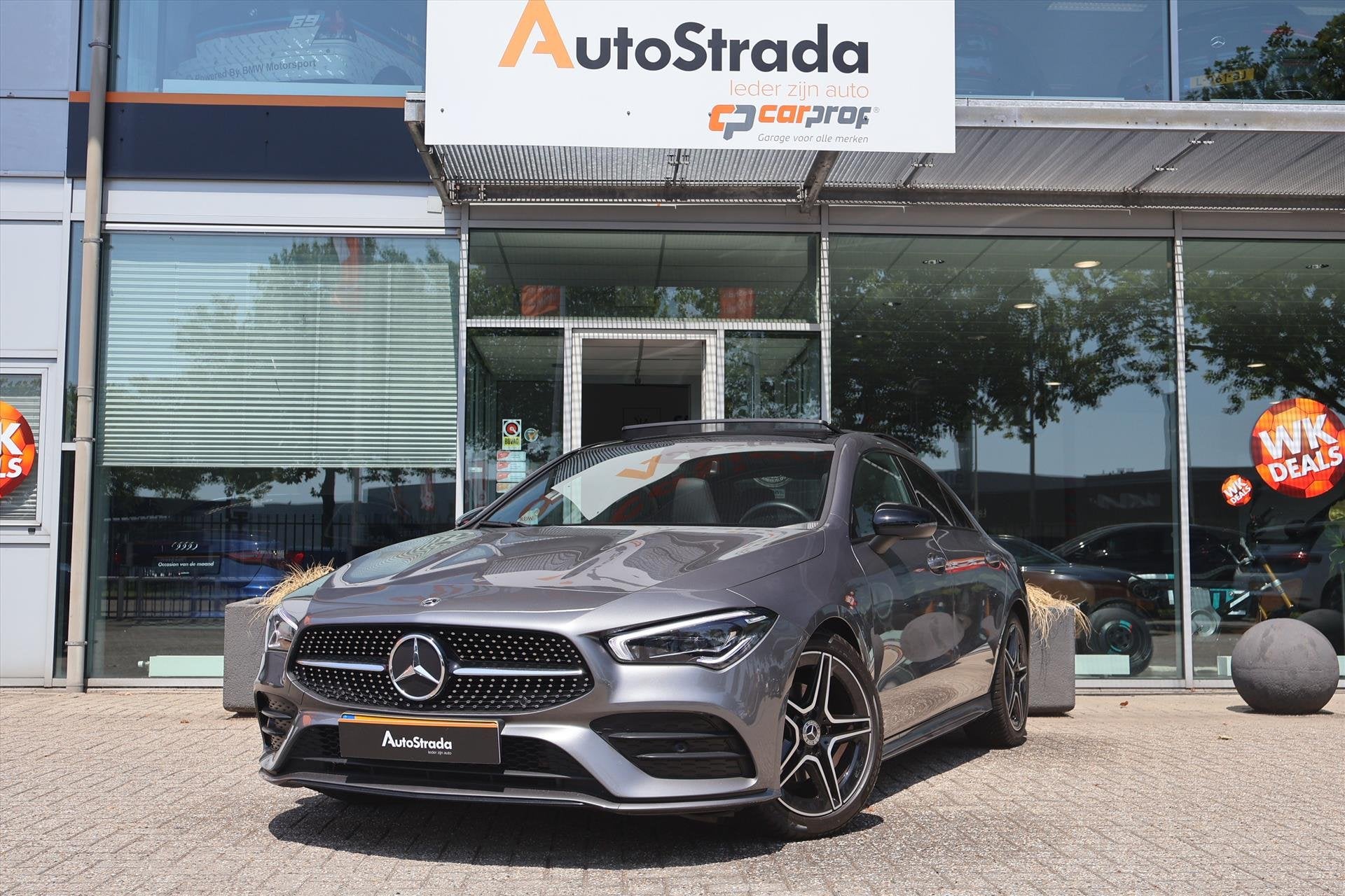 Mercedes CLA Coupé 180 AMG-Line | Cruise | Pano | Camera |, Auto's, CLA, Gebruikt, 4 cilinders, Met garantie (alle)