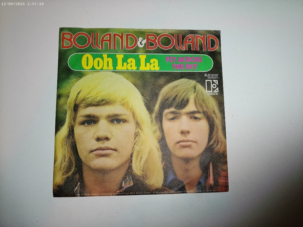 Bolland & Bolland - Ooh la la / Fly across the sky, Fotohoes, 7 inch, Ophalen of Verzenden, Zo goed als nieuw